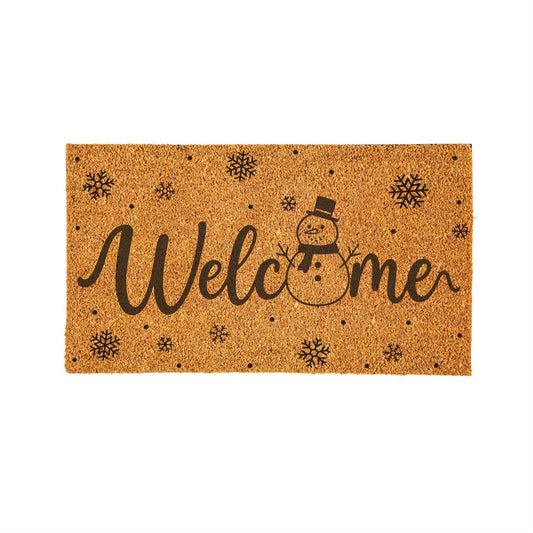 Evergreen Snow Much Fun Welcome Coir Mat 30x18
