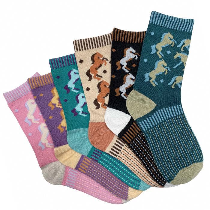 Youth Twilight Horse Crew Socks