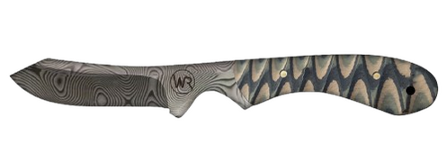 Whiskey Bent G10 Damascus Brown Fang Sendero Caper