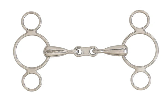 Centaur Pessoa 2-Ring French Mouth Elevator Gag Bit