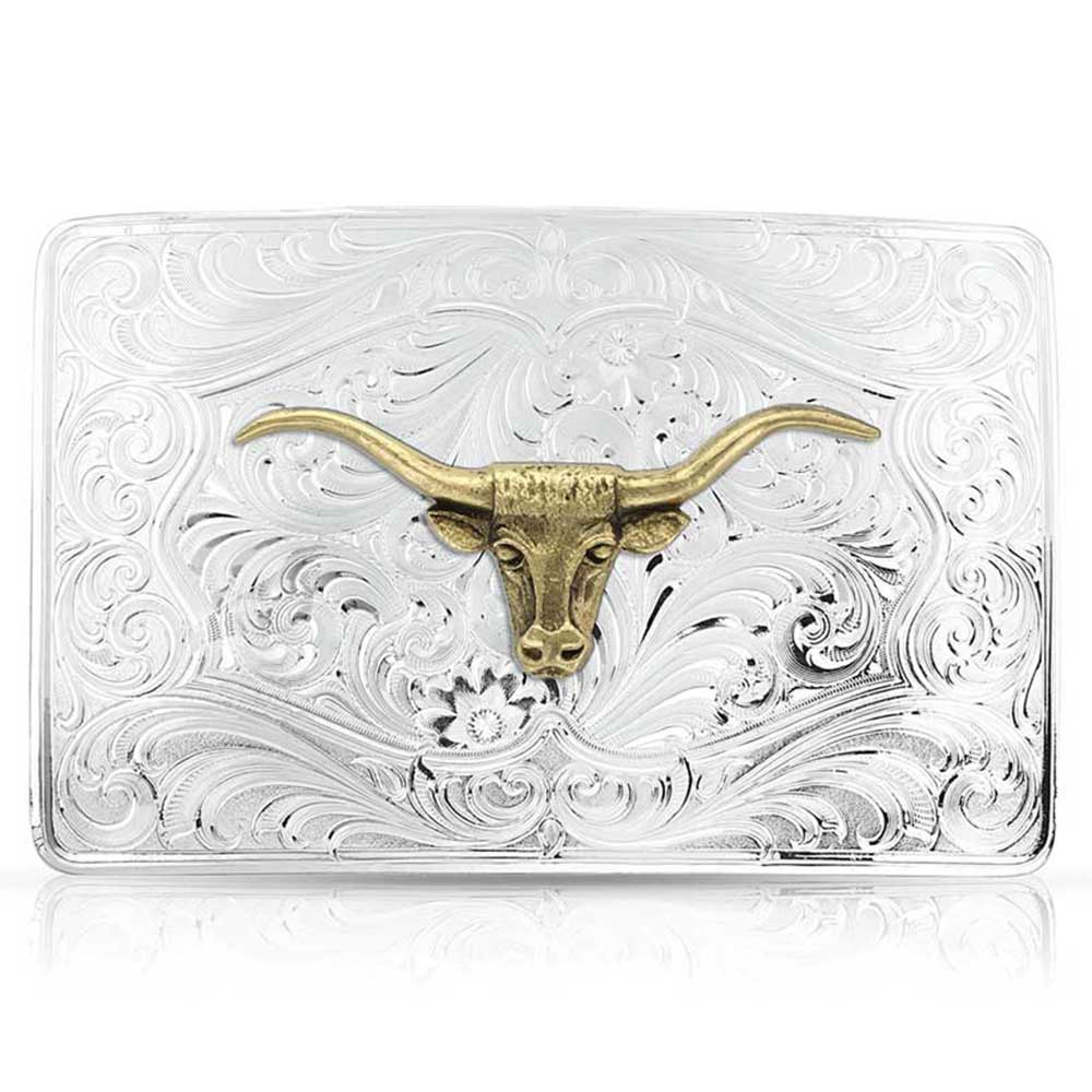 Montana Iconic Silver Longhorn Buckle