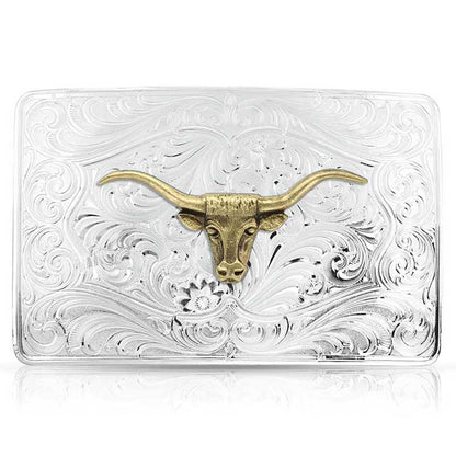 Montana Iconic Silver Longhorn Buckle