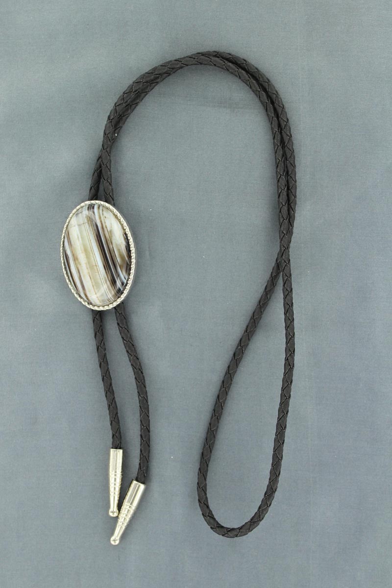 Sardonyx Stone Bolo Tie