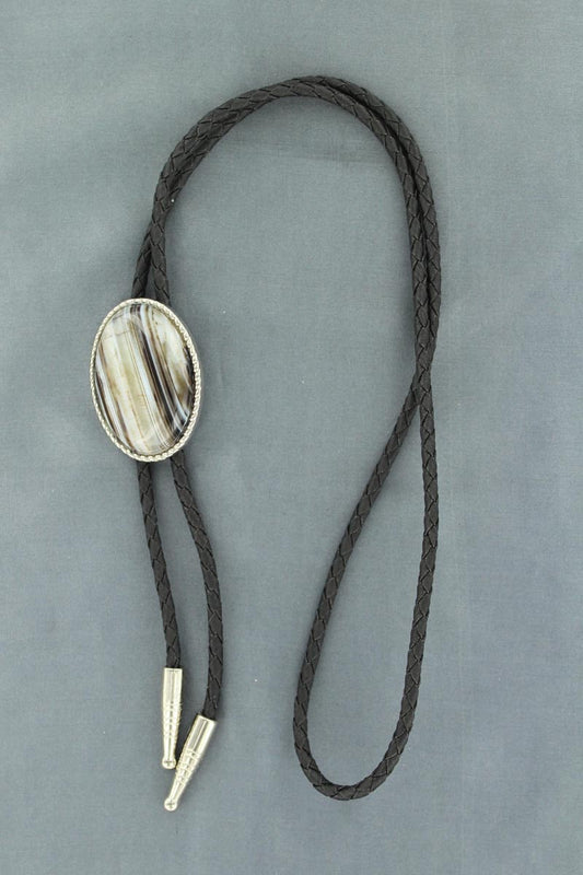 Sardonyx Stone Bolo Tie