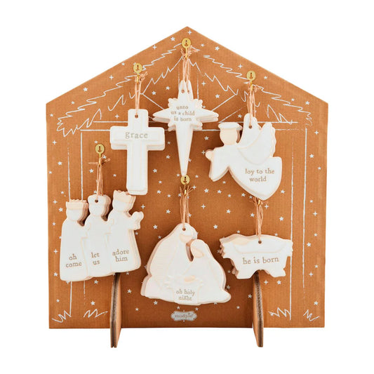 Mudpie Nativity Ornaments
