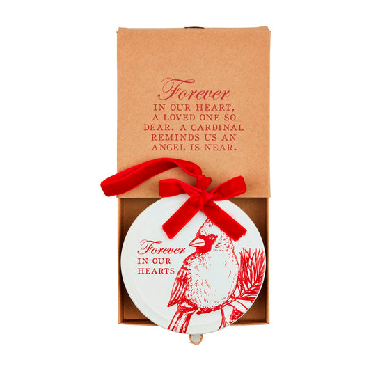 Mudpie Cardinal Disk Ornament