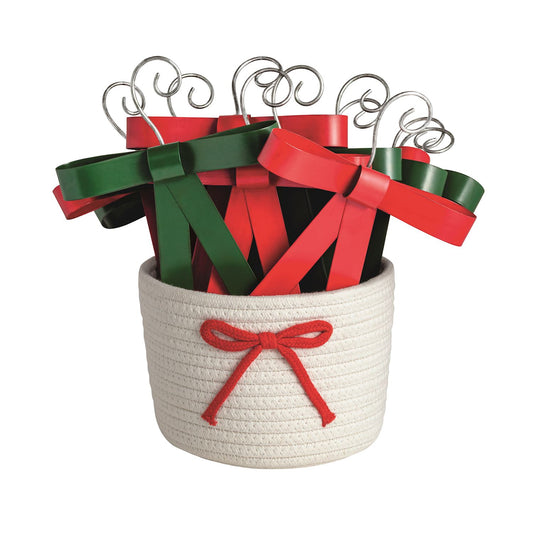 Mudpie Metal Bow Ornaments