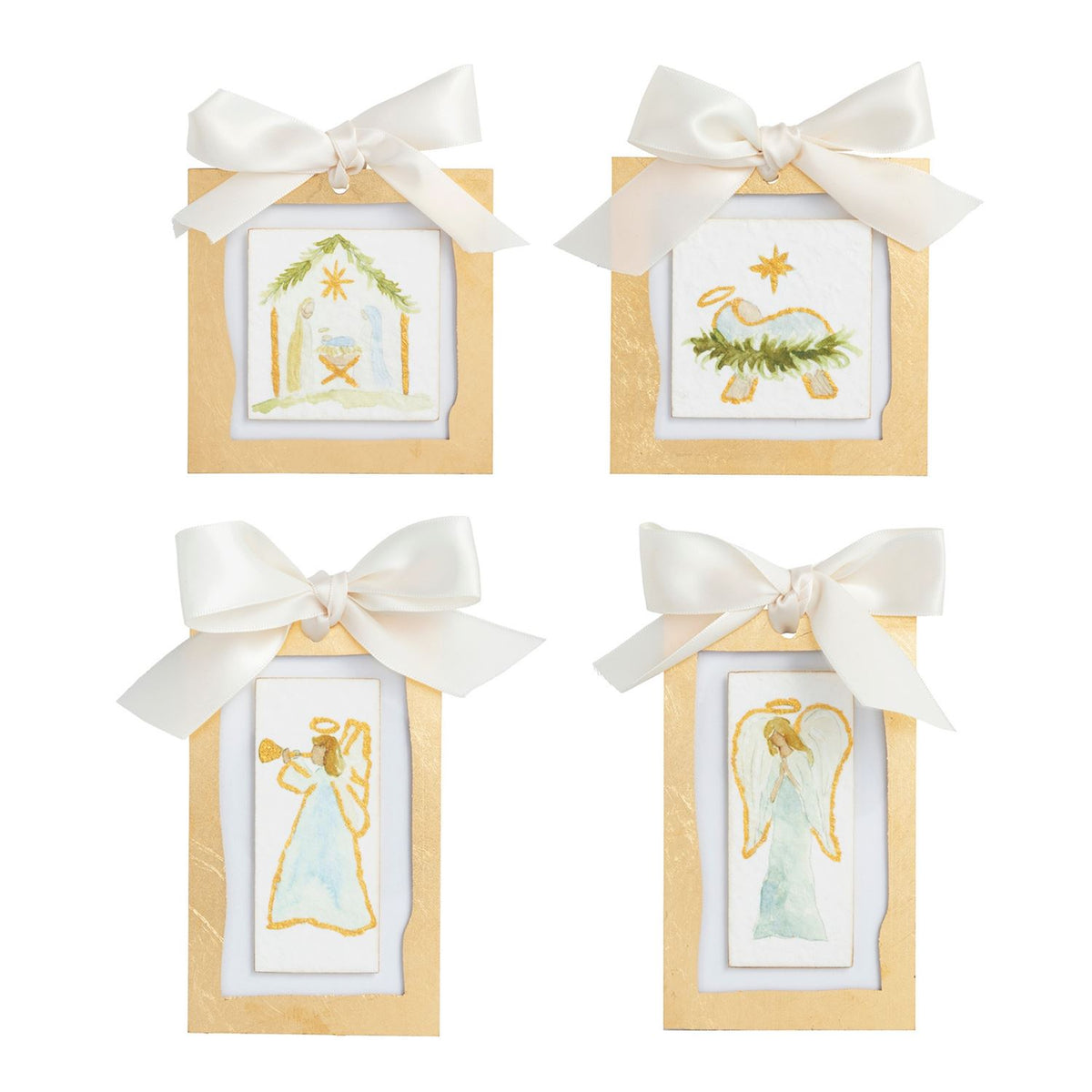 Mudpie Gold Painted Acrylic Ornament