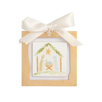 Mudpie Gold Painted Acrylic Ornament
