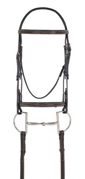 Ovation Elite Comfort Crown Padded Bridle Dark Brown