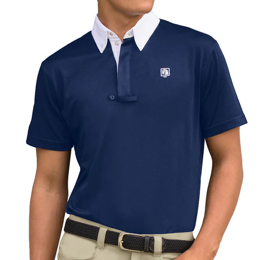 Ovation Mens Short Sleeve Polo Shirt Navy