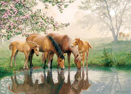 Cobble Hill Family Pieces Horse Family 350 Piece Puzzle