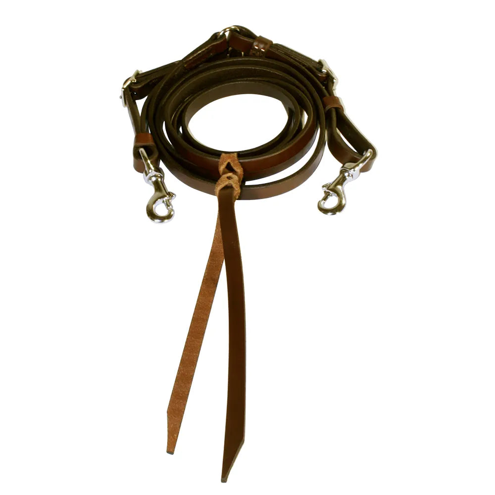 Circle Y Adjustable Trail Rein with Watering String
