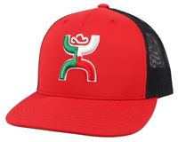 Hooey Red/Black Mexican Flag Logo Hat