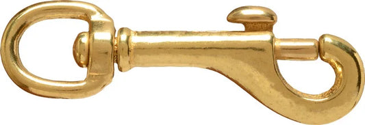 Snap Round Eye Swivel Bolt Brass 1.25" X 4.75"