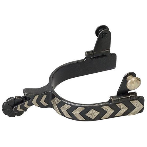 Weaver Ladies Spur German Silver Chevron Trim
