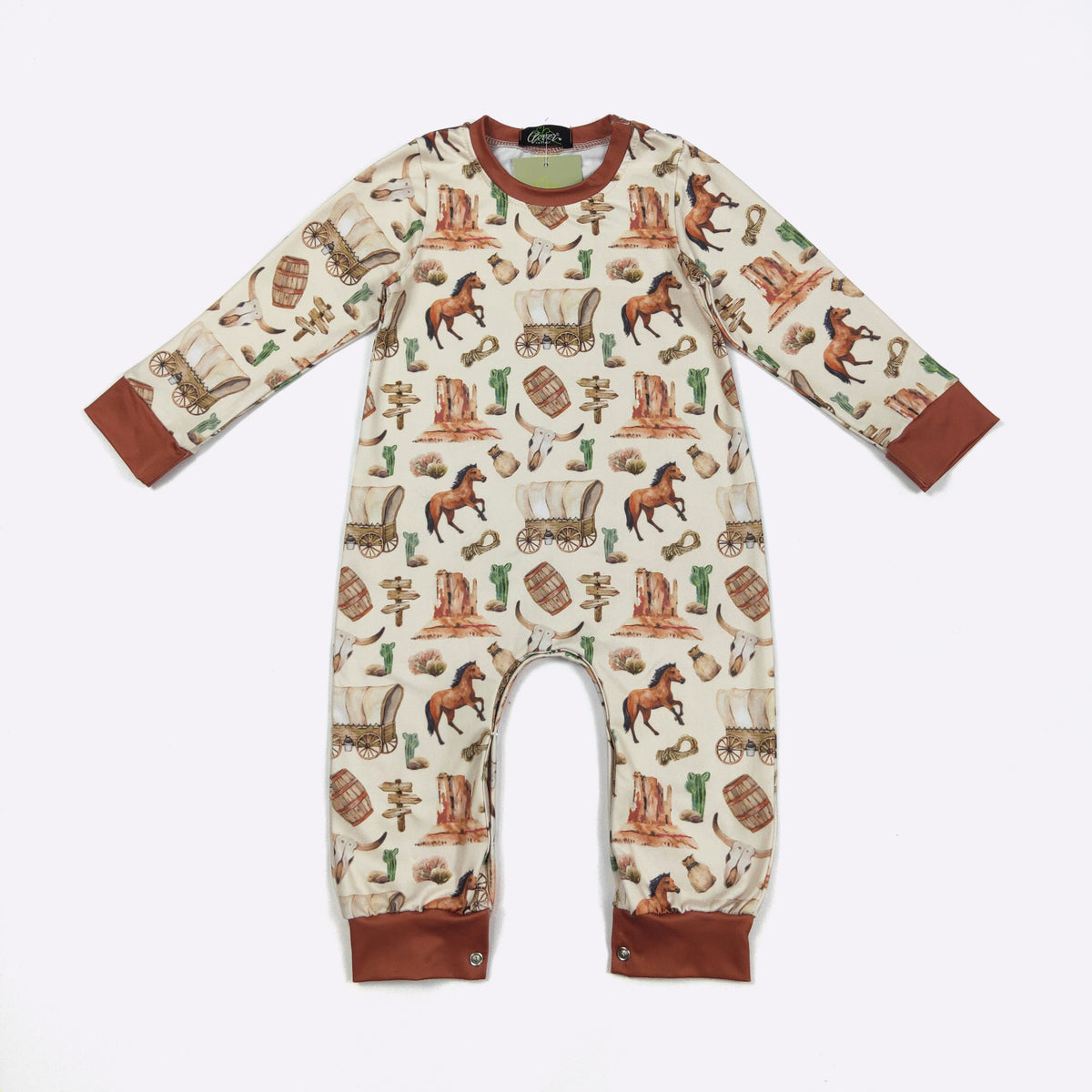 CC Wagon Frontier Boy Romper LS