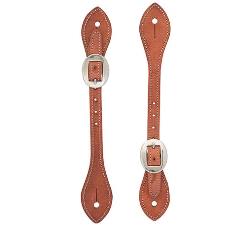 Weaver Mens Flared Harness Leather Spur Straps Russet