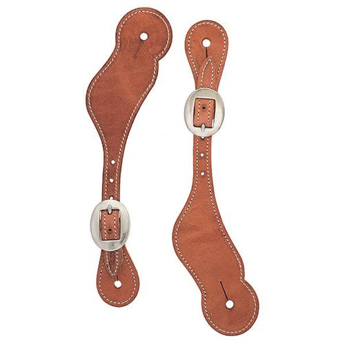 Weaver Ladies Harness Leather Spur Straps Russet
