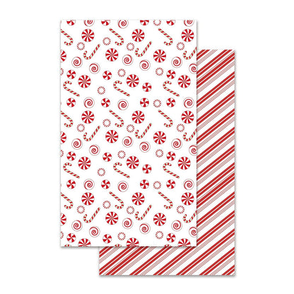 Evergreen Sugar & Stripes Bright Kitchen Towel Quick Dry