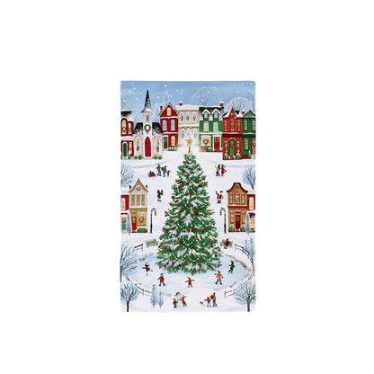 Evergreen Christmas Tree Kitchen Towel Quick Dry Waffle