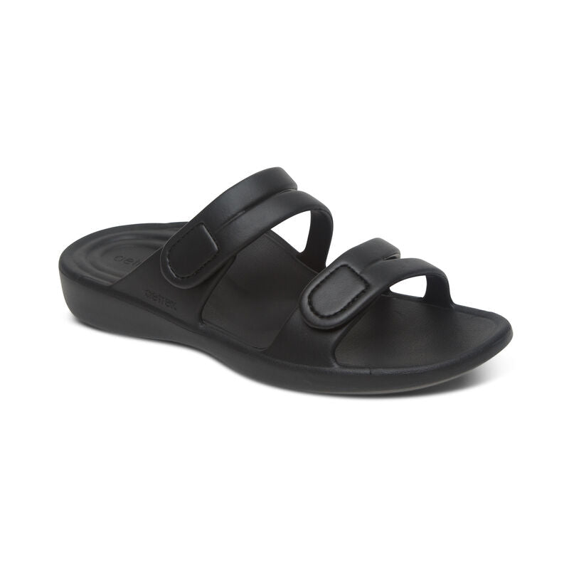 Aetrex Janey Sport Slide Black