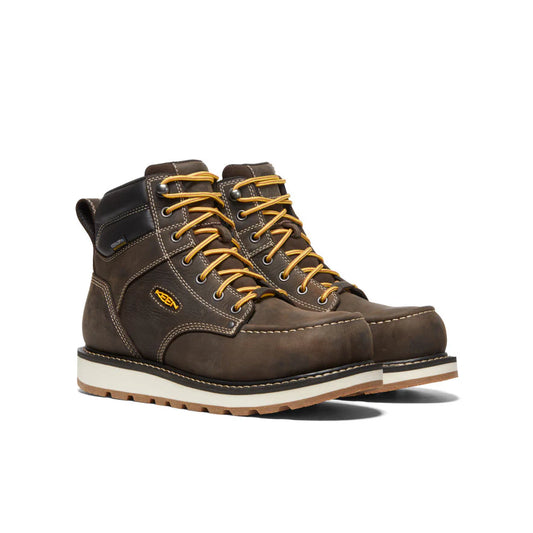 Keen Cincinnati 6" Wedge Dark Chocolate Composite Toe Waterproof EH