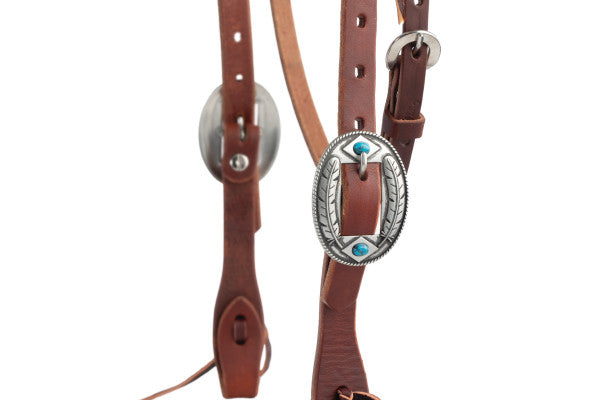 Weaver Working Tack Feather Browband Headstall