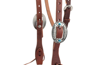 Weaver Working Tack Feather Browband Headstall