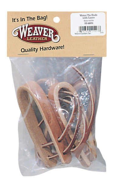 Weaver Water Tie Ends with Brown Laces