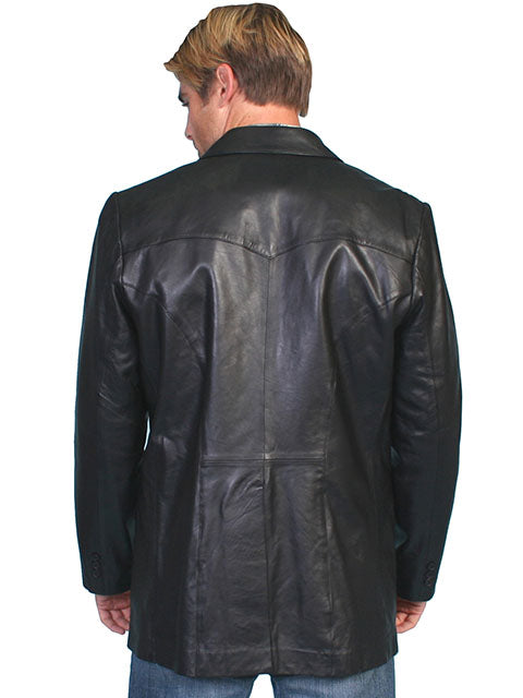 Scully Leather Blazer Black