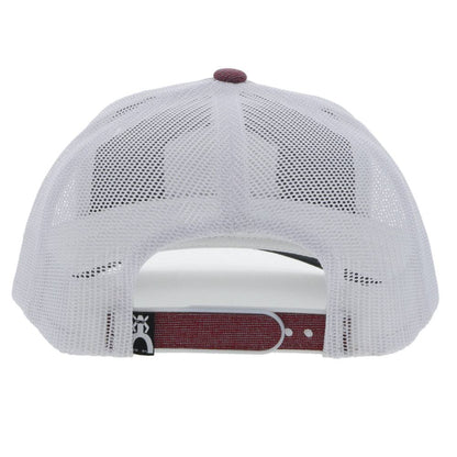 Punchy Maroon Heather/White Hat