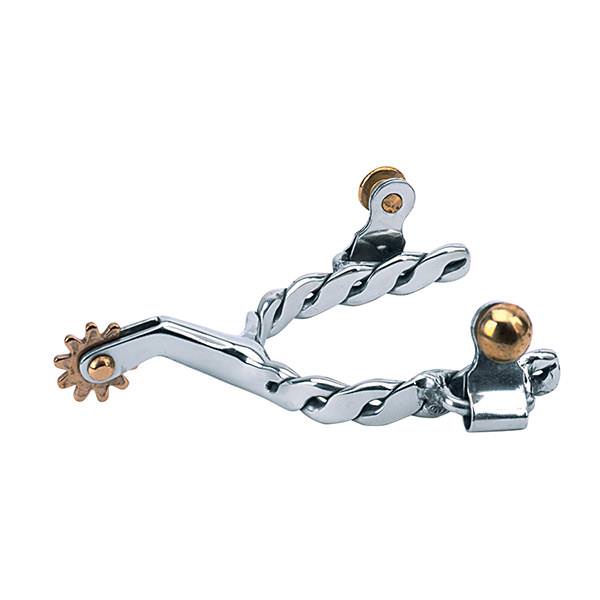 Weaver Kids Twisted Roping Spurs Stainless Steel