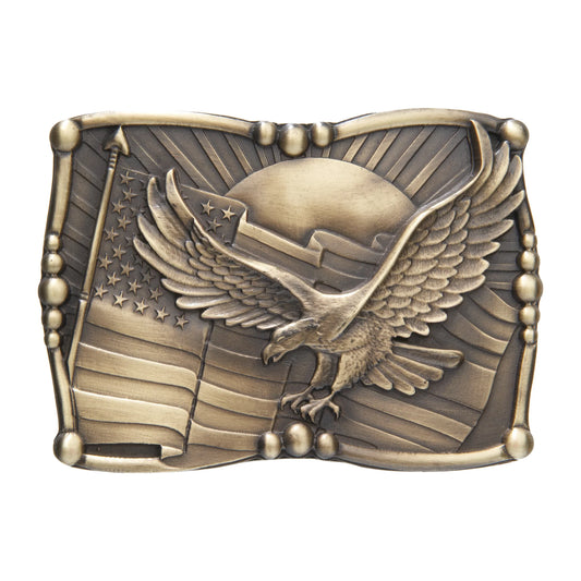 AndWest Sculpted American Flag Buckle