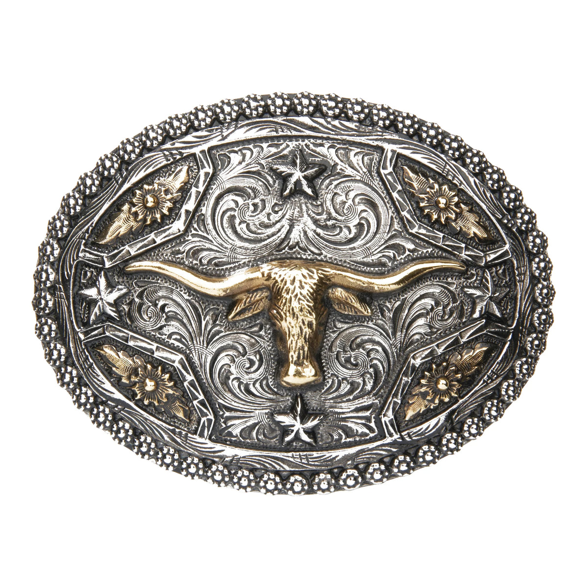 AndWest Longhorn with Stars Buckle