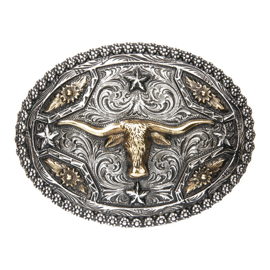 AndWest Longhorn with Stars Buckle