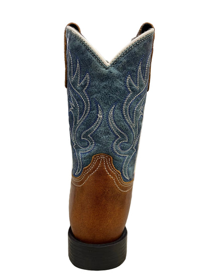 Abilene Kids Blue/Brown Boots