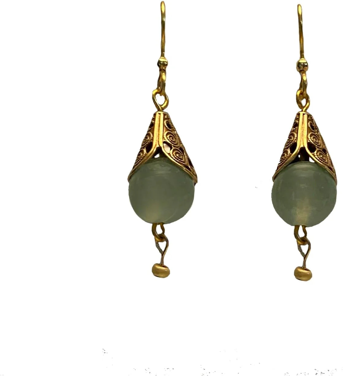 Silver Forest Fancy Bead Drop Earring