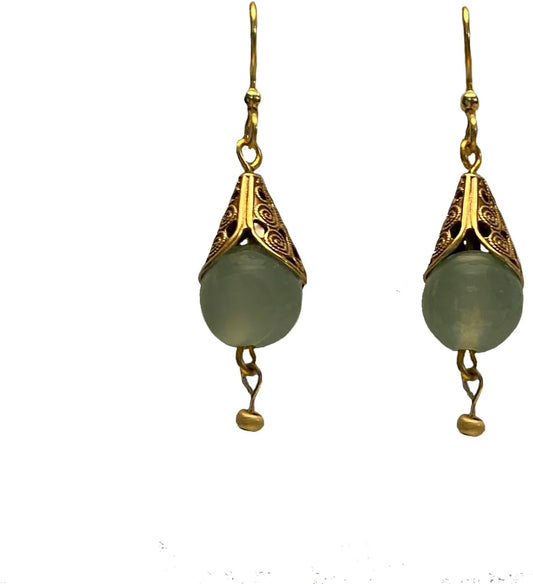 Silver Forest Fancy Bead Drop Earring