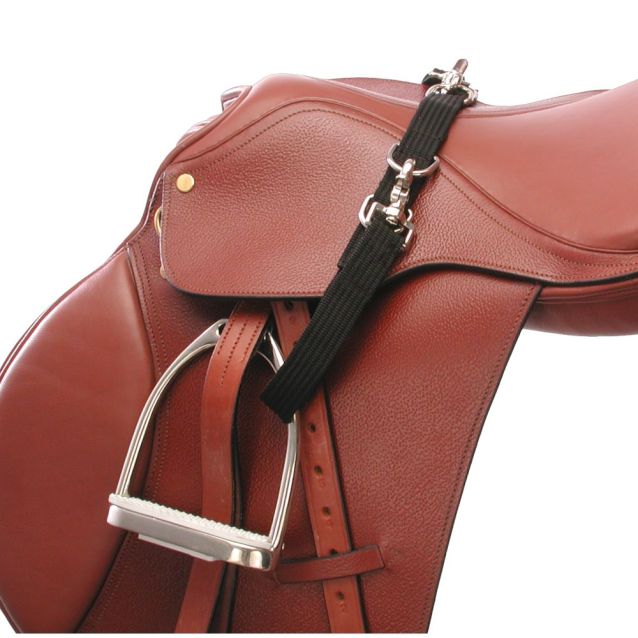 Tough 1 No Bounce Stirrup Stap Black