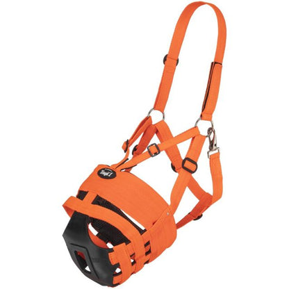 Tough 1 Easy Breathe V-Nose Grazing Muzzle Orange