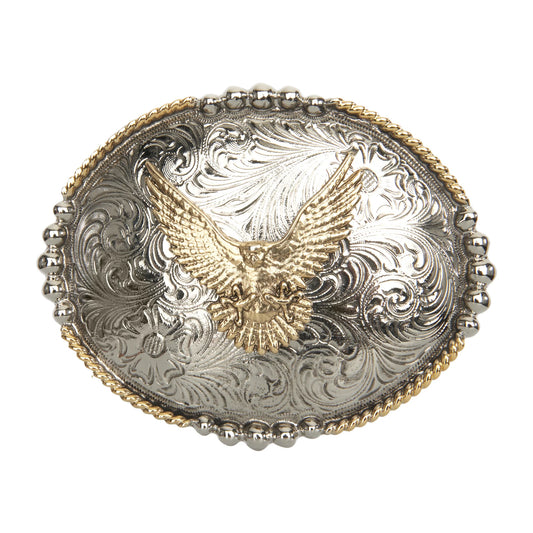 AndWest Oval Gold Eagle Buckle