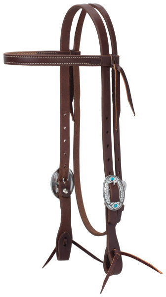 Weaver Working Tack Feather Browband Headstall