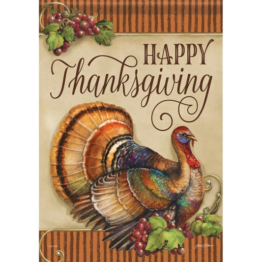 Carson Garden Flag Turkey & Grapes