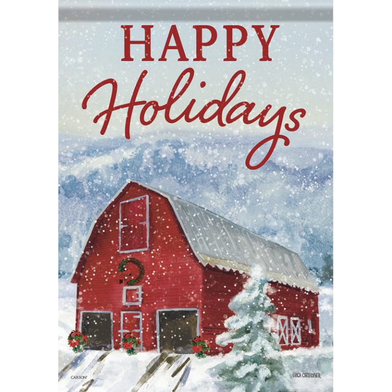 Carson Garden Flag Holiday Barn