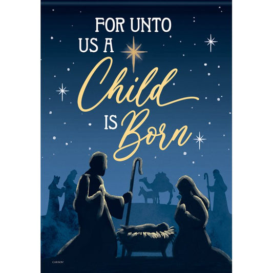 Carson Garden Flag Child Is Born