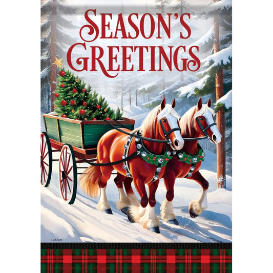 Carson Garden Flag Season'S Greetings