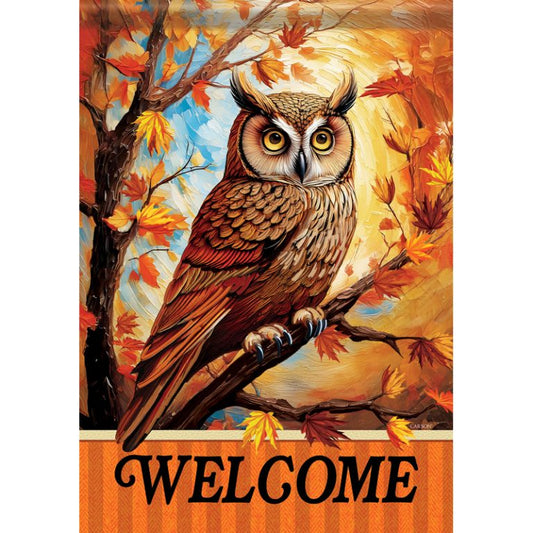Carson Garden Flag Fall Owl