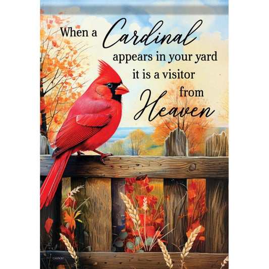 Carson Garden Flag Cardinal Appears