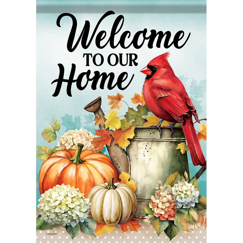 Carson Garden Flag Harvest Cardinal